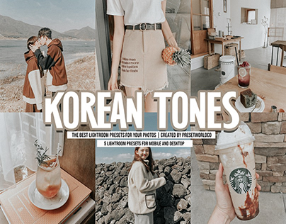 5 KOREAN tones Lightroom Presets