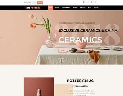 WS Pottery – Responsive Furniture Wordpress theme