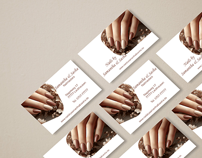 Business card for nail studio