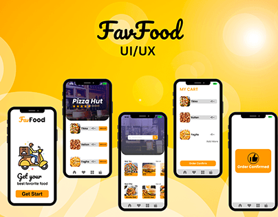 UI/UX design for food order app