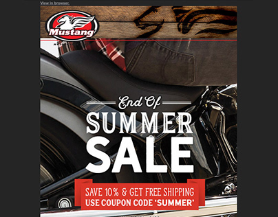 Mustang Summer Sale Email