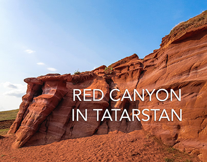 Red canyon in Tatarstan