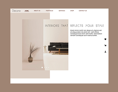 Interior Design Company Website