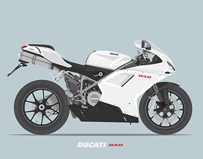 Ducati 848 illustration