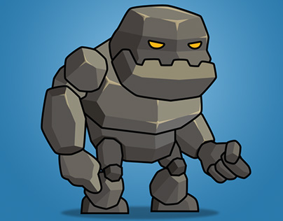 2D Game Sprite - Tiny Rock Monster