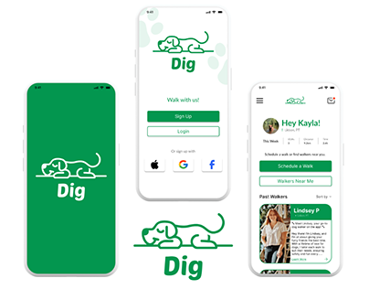 Project thumbnail - Dig - Dog Walking Mobile App