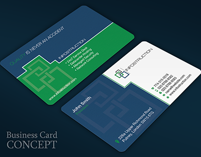 Business card for IT consulting company