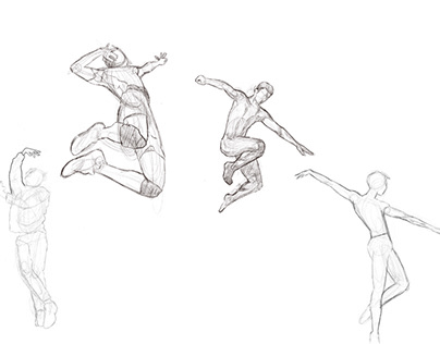 Movement in Figures (Digital Drawing)