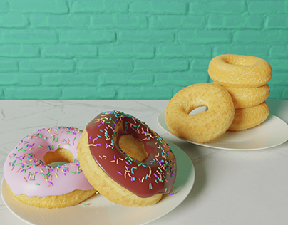 Donut 3D Blender & Substance Painter