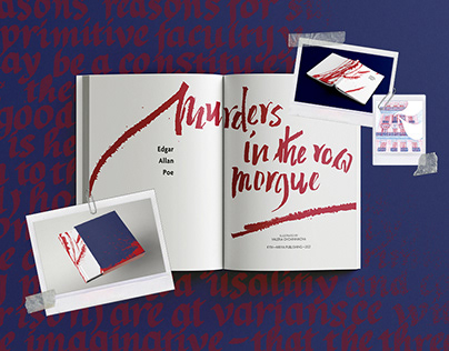Murders in the row morgue - book design & illustration