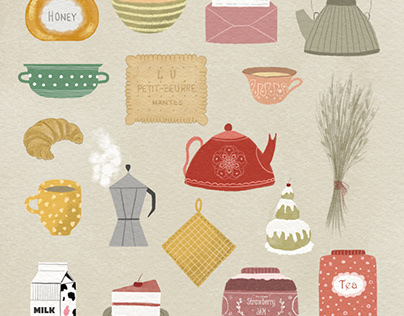 Tea Time Illustration