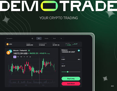 Project thumbnail - Website DemoTrade crypto trading | Blockchain