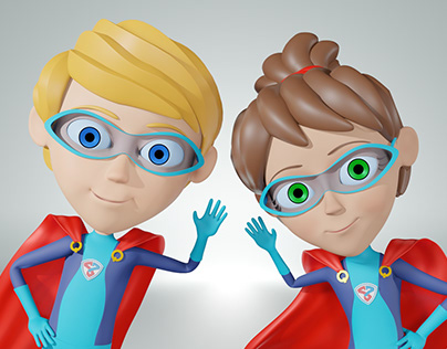 Personagens 3D Super Sete Kids - Quimisete