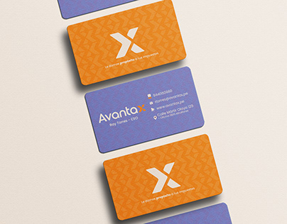 Diseño de logo y tarjeta de presentación Avantax