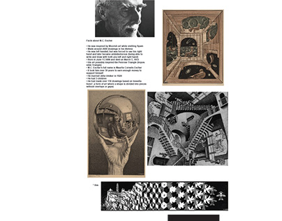 M.C. Escher Facts- school project