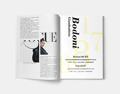 BODONI | design magazine template