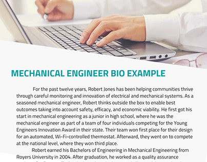 Mechanical Engineer Biography Example