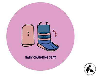 portable baby changing seat