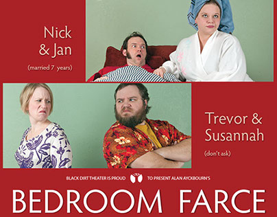 "Bedroom Farce" for Black Dirt Theater - Winter, 2016
