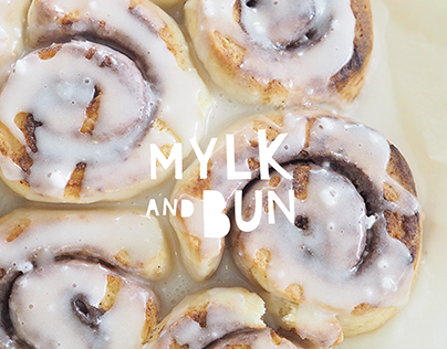 Branding and logo design for market bakery Mylk and Bun