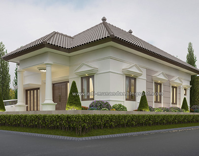 Mr. Faruq House Rumah Pojok Klasik Simple di Jombang
