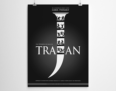 Afiche tipografía Trajan