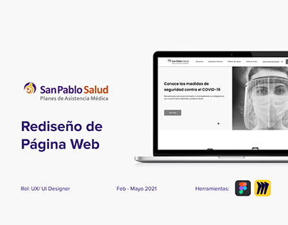 Web redesign - San Pablo Salud - UX