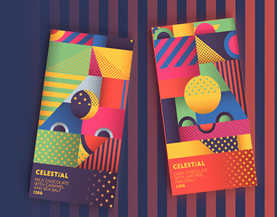 Packaging design - Celestial Chocolate
