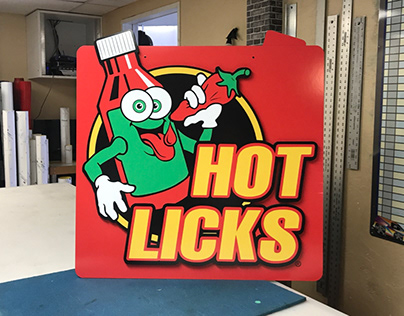 Hot Licks Building Sign