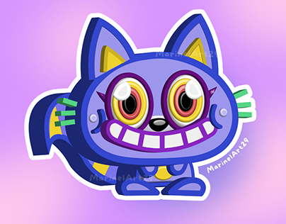 Grinny 3D Art from Moshi Monsters ReWritten