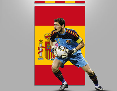 Iker Casillas Spain artwork
