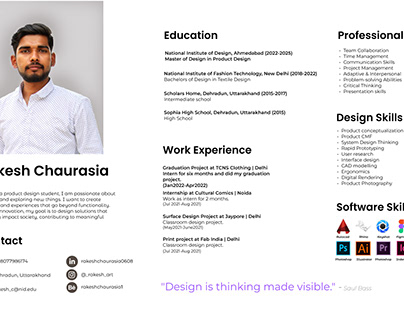 Project thumbnail - Resume 2024 || About me