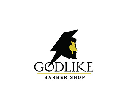God Like Barber Shop Logo