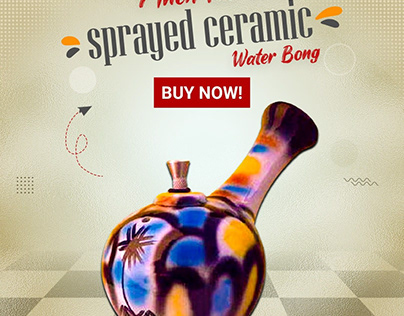 Sprayed Ceramic Water Bong