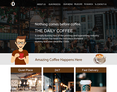 Coffee Shop UI Concept & Design