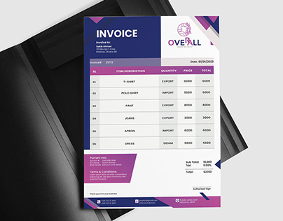 Corporate Invoice Design