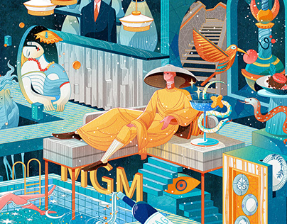 Illustration of MGM Hotel