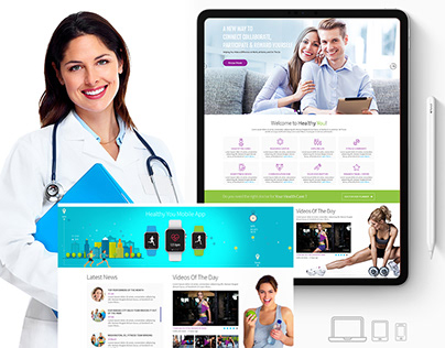 Health/Fitness Social Website Landing Page