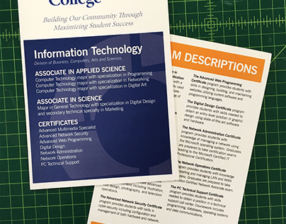 Project thumbnail - York Technical College program flyers