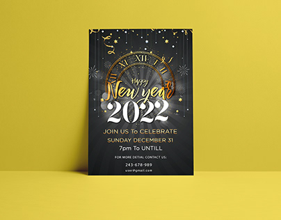 Happy New Year Invention card 2022