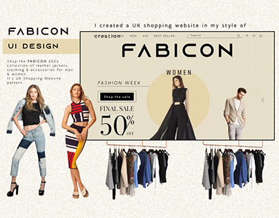 Fabicon | Shopping Website | UI Design