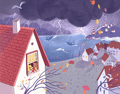The stormy day children's book