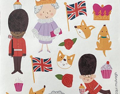 Queen's Jubilee Stickersheet