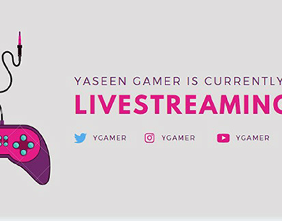 For Game channel Or Page Live Streaming Banner.