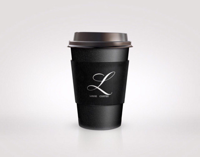 Разработка дизайна стаканов для кофейни Louie