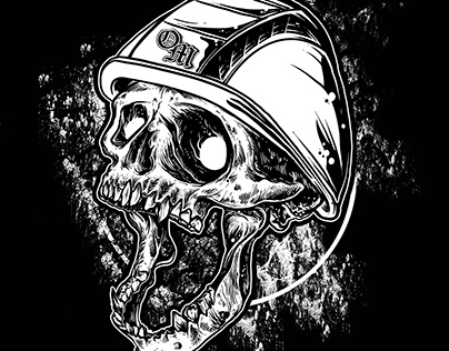 Death skulls drawing