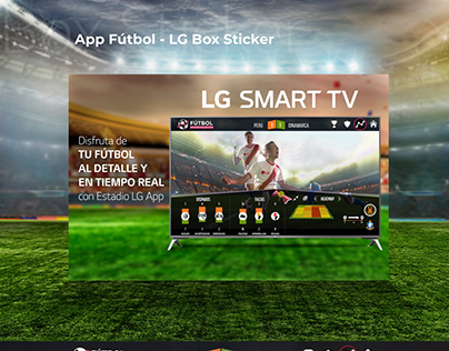 Diseño de Box Sticker - App Fútbol para LG TV