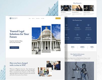 Project thumbnail - Wright Law Firm - Website UI Design