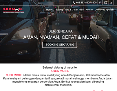 Redesign Ojek Mobil Website