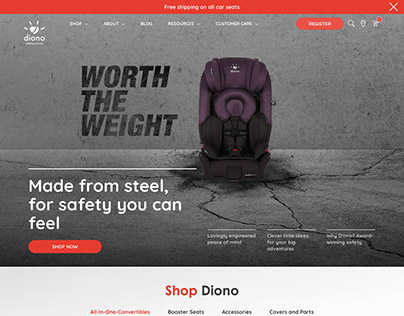 Diono Carseats E-Commerce Website